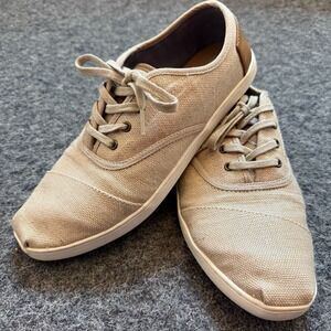 TOMS Del Rey Casual Sneaker Tan w Gold Sheen